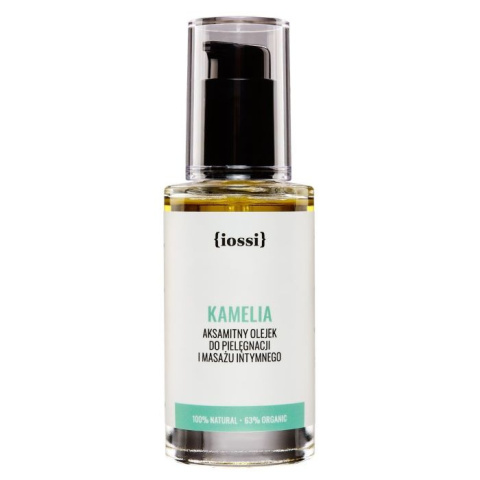 IOSSI Kamelia – aksamitny olejek intymny z kamelią i geranium, 50 ml