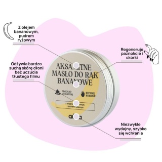 AUNA Aksamitne masło do rąk bananowe 60 ml