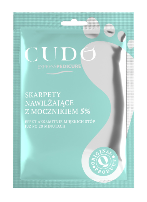 CUDO Skarpety nawilżające z mocznikiem 5% – zabieg do stóp Express Pedicure