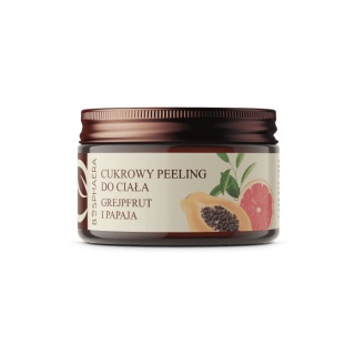 BOSPHAERA Cukrowy peeling do ciała grejpfrut i papaja 200 g