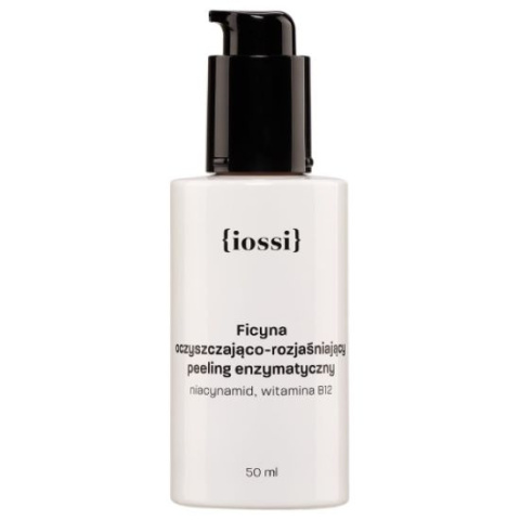 IOSSI Ficyna peeling enzymatyczny z figą i witaminą B12 w szklanym słoiczku 50 ml