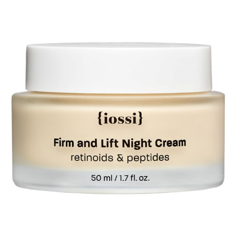 IOSSI Firm and Lift krem na noc z retinolem i peptydami 50 ml w szklanym słoiczku