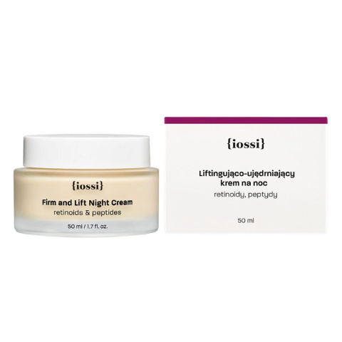 IOSSI Firm and Lift krem na noc z retinolem i peptydami 50 ml w szklanym słoiczku
