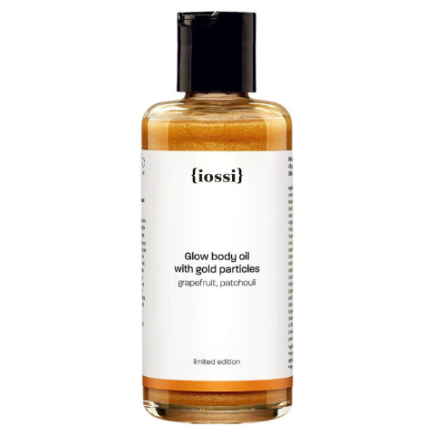 IOSSI Glow body oil – rozświetlający olejek do ciała z drobinkami złota 150 ml