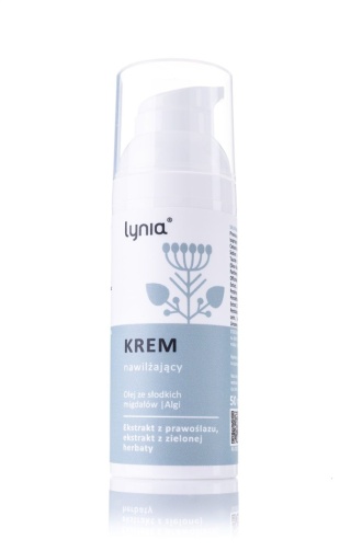 Lynia Krem nawilżający z migdałem, algami, zieloną herbatą oraz prawoślazem 50 ml