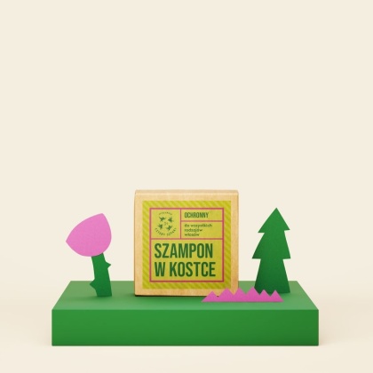 MYDLARNIA CZTERY SZPAKI Ochronny szampon w kostce - Leśna Róża