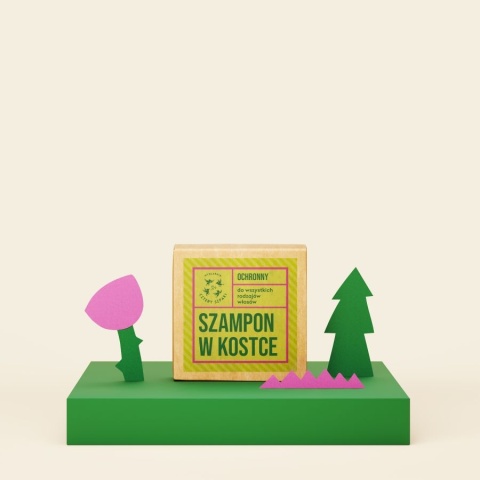 MYDLARNIA CZTERY SZPAKI Ochronny szampon w kostce - Leśna Róża