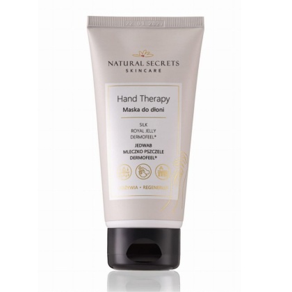 NATURAL SECRETS Hand Therapy - krem maska do rąk z proteinami jedwabiu 75 ml