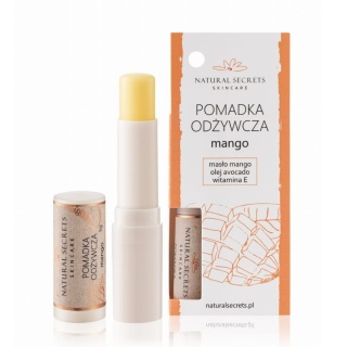 NATURAL SECRETS Живильна помада з олією авокадо та вітаміном Е - Mango