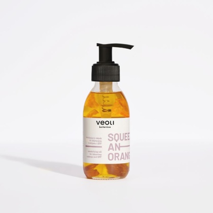 Veoli botanica Emulgujący olejek do zmywania makijażu i SPF SQUEEZE AN ORANGE