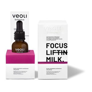 Veoli botanica Instant Lifting, антивікова емульсійна сироватка FOCUS LIFTING MILK 30 мл
