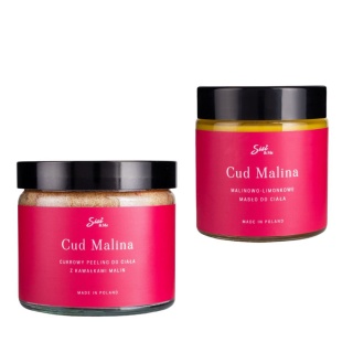 Zestaw Peeling + Masło do ciała MALINOWE