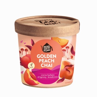 BROWN HOUSE&TEA GOLDEN PEACH CHAI – czarna herbata z brzoskwinią 40 g