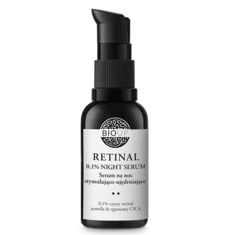 Bioup RETINAL Stymulująco-ujędrniające serum z retinalem 0,1%, acmellą i egzosomami CICA 30 ml