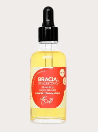 Bracia Mydlarze Aksamitny olejek do ciała Argania i różowy pieprz 50ml