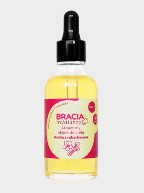 Bracia Mydlarze Aksamitny olejek do ciała Azalia z rabarbarem 50 ml