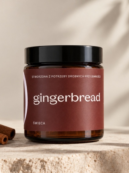 Świeca sojowa o zapachu pierniczka GINGERBREAD 120 ml