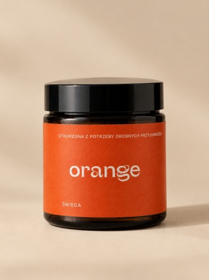 Świeca sojowa o zapachu korzennej pomarańczy ORANGE 120 ml