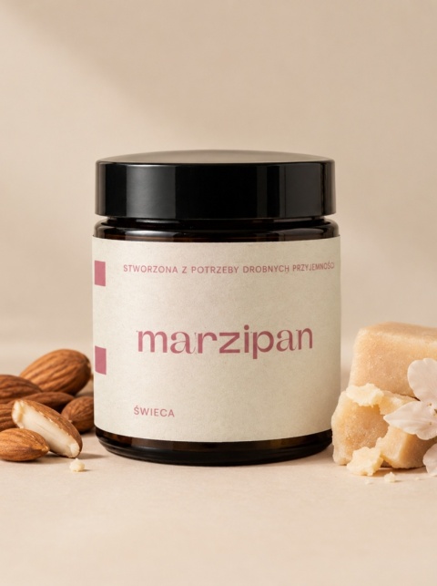 Świeca sojowa o zapachu marcepanu MARCEPAN 120 ml