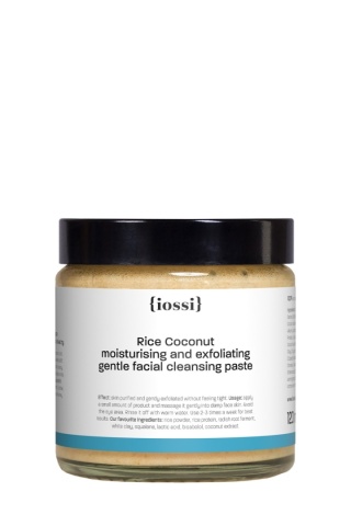 IOSSI Pasta do mycia twarzy Ryż i kokos 120 ml