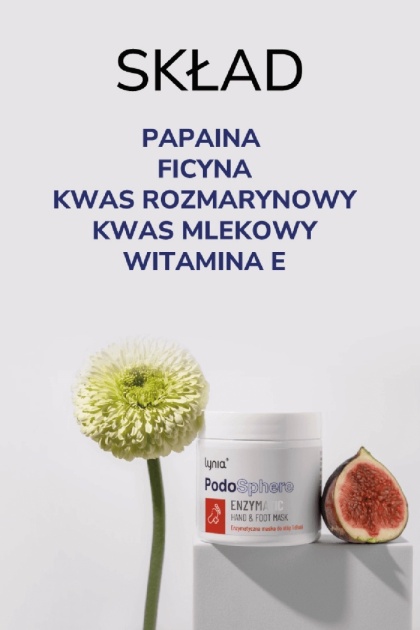 Lynia Enzymatyczna maska do stóp i dłoni z papainą, ficyną i kwasem rozmarynowym 100 ml