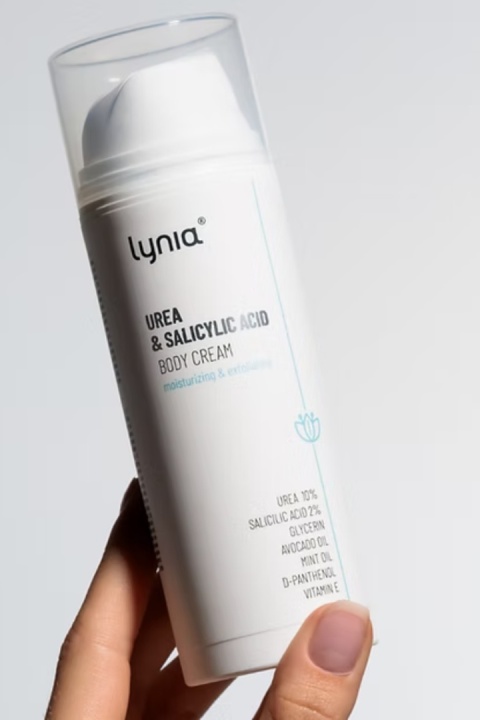 Lynia Krem nawilżająco-złuszczający z mocznikiem (10%), kwasem salicylowym (2%) 150 ml