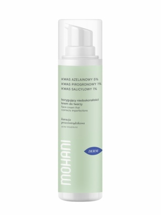 MOHANI Correction cream for acne with azelainic acid 5%, pyrogronic acid 1% and salicylic acid 1%