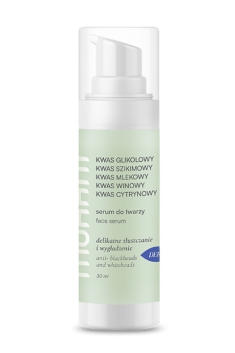 MOHANI Regenerująco-złuszczające serum do twarzy Mohani pięć kwasów AHA 30ml