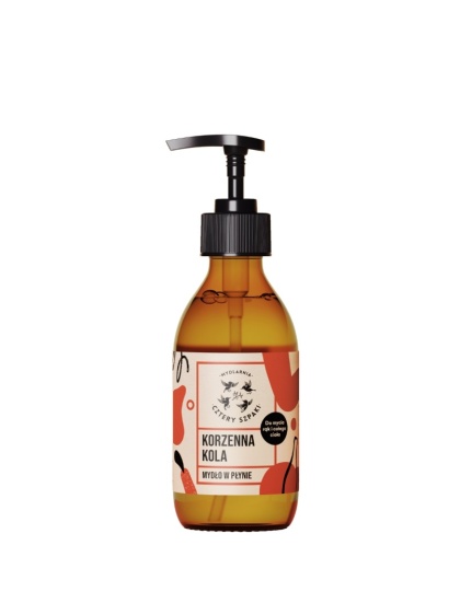 MYDLARNIA CZTERY SZPAKI Naturalne mydło w płynie KORZENNA KOLA 300 ML