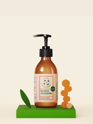 MYDLARNIA CZTERY SZPAKI Rozmaryn i mandarynka - łagodzący balsam do ciała 200 ml