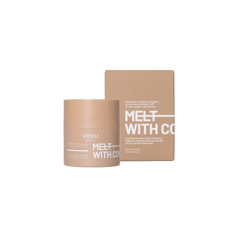Veoli botanica Emulgujące masełko nawilżające do zmywania makijażu i SPF do skóry suchej i odwodnionej MELT WITH COMFORT