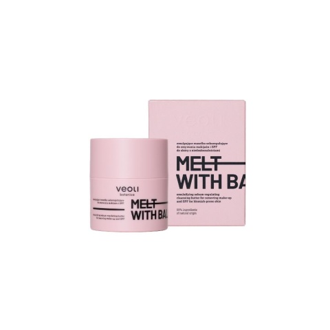 Veoli botanica Emulgujące masełko seboregulujące do zmywania makijażu i SPF do skóry z niedoskonałościami MELT WITH BALANCE 40 g