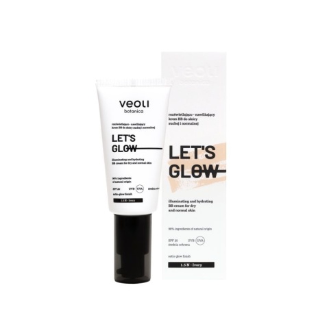 Veoli botanica Освітлюючий і зволожуючий BB крем для сухої та нормальної шкіри 1,5 N Ivory LET's Glow