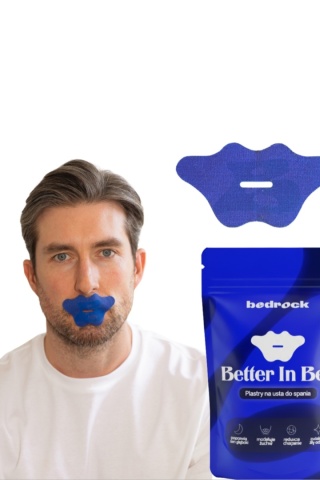 bedrock Plastry na usta do spania - blue